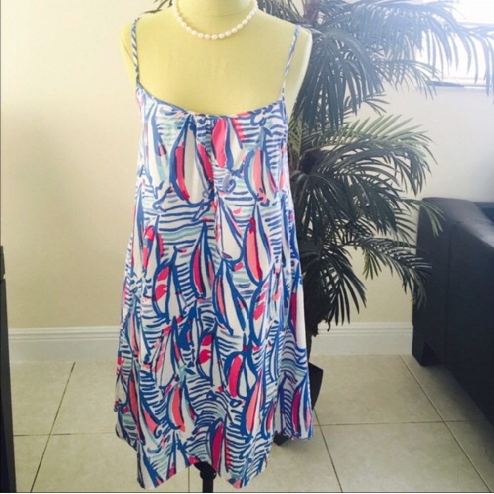 NWOT LILLY PULITZER SAILBOAT PRINT DRESS